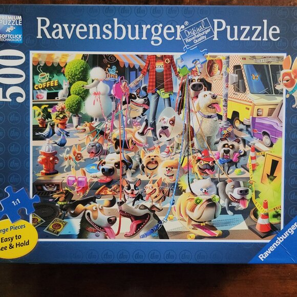 Ravensburger 500 Piece Puzzle - "The Dog Walker" - Picture 1 of 7